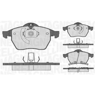 Kit pastiglie freno, Freno a disco MAGNETI MARELLI 363916060386