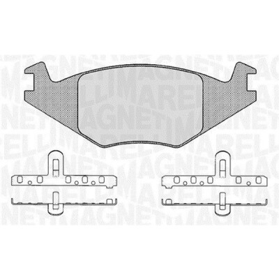 Kit pastiglie freno, Freno a disco MAGNETI MARELLI 363916060395