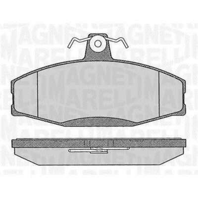 Kit pastiglie freno, Freno a disco MAGNETI MARELLI 363916060397