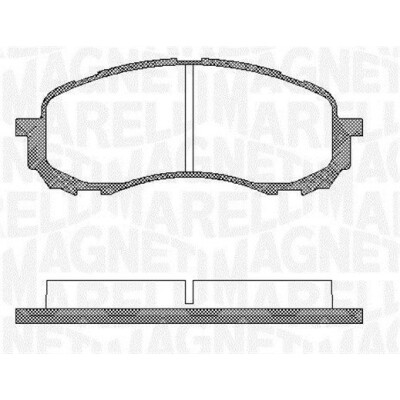 Kit pastiglie freno, Freno a disco MAGNETI MARELLI 363916060400