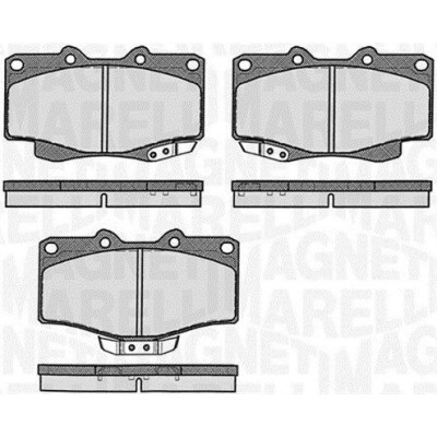 Kit pastiglie freno, Freno a disco MAGNETI MARELLI 363916060401