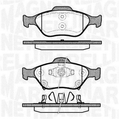 Kit pastiglie freno, Freno a disco MAGNETI MARELLI 363916060404