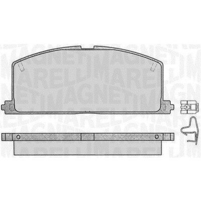 Kit pastiglie freno, Freno a disco MAGNETI MARELLI 363916060405