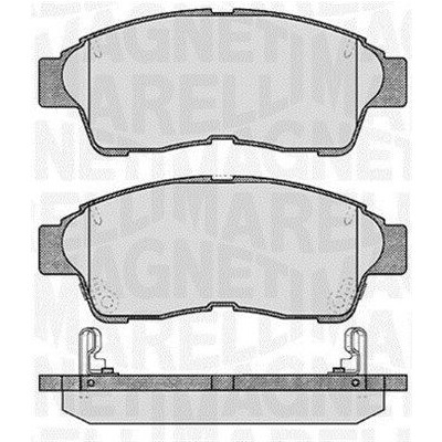 Kit pastiglie freno, Freno a disco MAGNETI MARELLI 363916060406