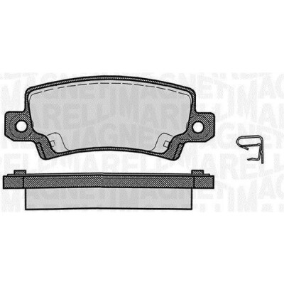 Kit pastiglie freno, Freno a disco MAGNETI MARELLI 363916060407