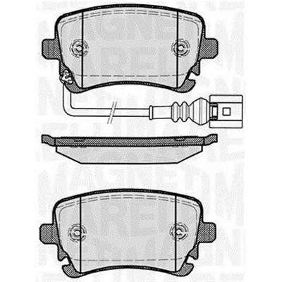 Kit pastiglie freno, Freno a disco MAGNETI MARELLI 363916060412