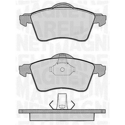 Kit pastiglie freno, Freno a disco MAGNETI MARELLI 363916060418