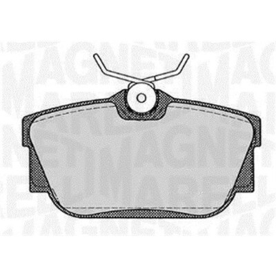 Kit pastiglie freno, Freno a disco MAGNETI MARELLI 363916060420