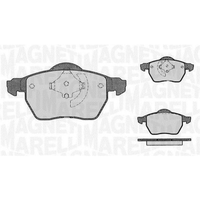 Kit pastiglie freno, Freno a disco MAGNETI MARELLI 363916060421