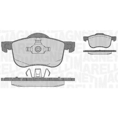 Kit pastiglie freno, Freno a disco MAGNETI MARELLI 363916060422