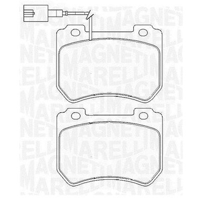Kit pastiglie freno, Freno a disco MAGNETI MARELLI 363916060423