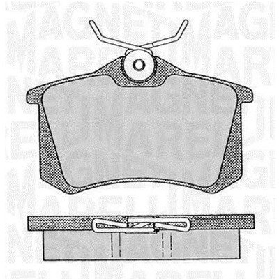 Kit pastiglie freno, Freno a disco MAGNETI MARELLI 363916060432
