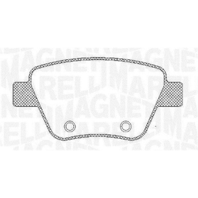 Kit pastiglie freno, Freno a disco MAGNETI MARELLI 363916060441