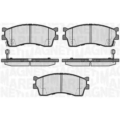 Kit pastiglie freno, Freno a disco MAGNETI MARELLI 363916060458