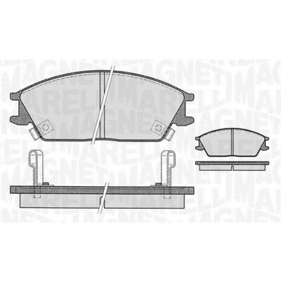 Kit pastiglie freno, Freno a disco MAGNETI MARELLI 363916060459