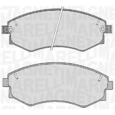 Kit pastiglie freno, Freno a disco MAGNETI MARELLI 363916060468