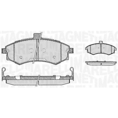 Kit pastiglie freno, Freno a disco MAGNETI MARELLI 363916060469