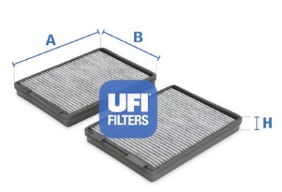 Filtro aria abitacolo UFI 54.108.00