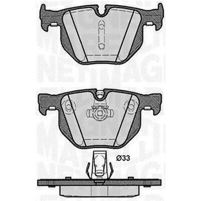 Kit pastiglie freno, Freno a disco MAGNETI MARELLI 363916060487