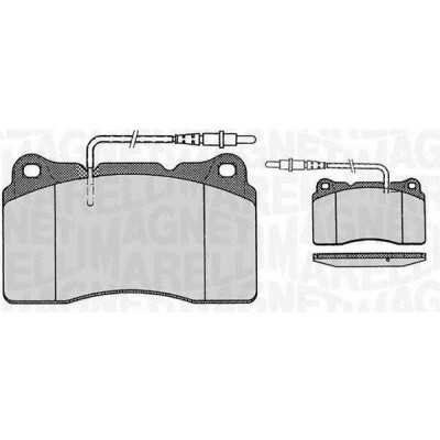 Kit pastiglie freno, Freno a disco MAGNETI MARELLI 363916060498