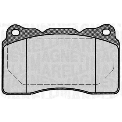 Kit pastiglie freno, Freno a disco MAGNETI MARELLI 363916060499