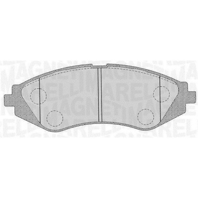 Kit pastiglie freno, Freno a disco MAGNETI MARELLI 363916060510