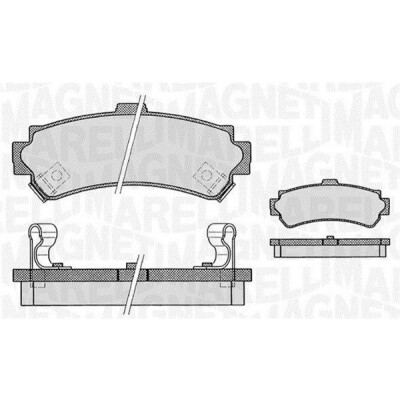Kit pastiglie freno, Freno a disco MAGNETI MARELLI 363916060519