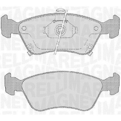 Kit pastiglie freno, Freno a disco MAGNETI MARELLI 363916060532
