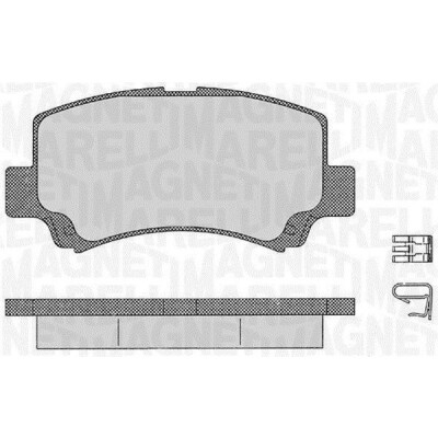Kit pastiglie freno, Freno a disco MAGNETI MARELLI 363916060534