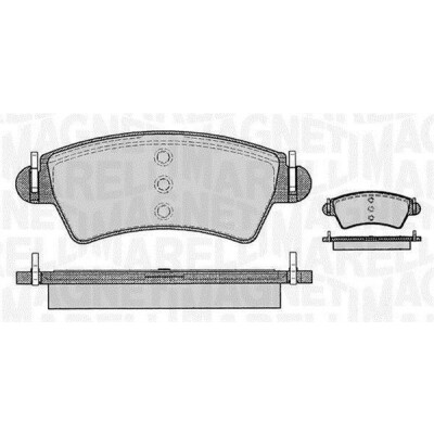 Kit pastiglie freno, Freno a disco MAGNETI MARELLI 363916060538