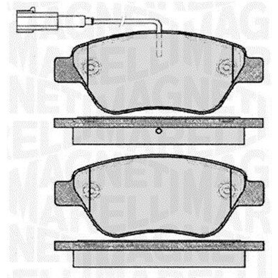 Kit pastiglie freno, Freno a disco MAGNETI MARELLI 363916060560