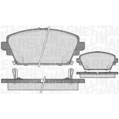 Kit pastiglie freno, Freno a disco MAGNETI MARELLI 363916060567