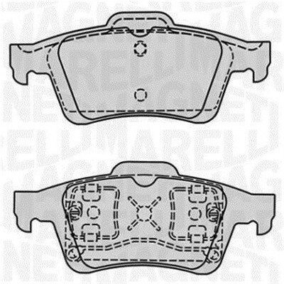 Kit pastiglie freno, Freno a disco MAGNETI MARELLI 363916060569