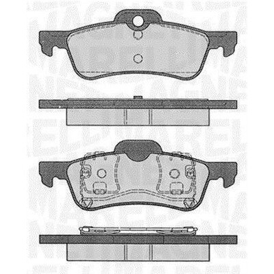 Kit pastiglie freno, Freno a disco MAGNETI MARELLI 363916060574