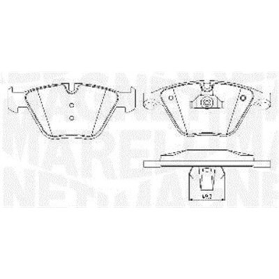 Kit pastiglie freno, Freno a disco MAGNETI MARELLI 363916060582