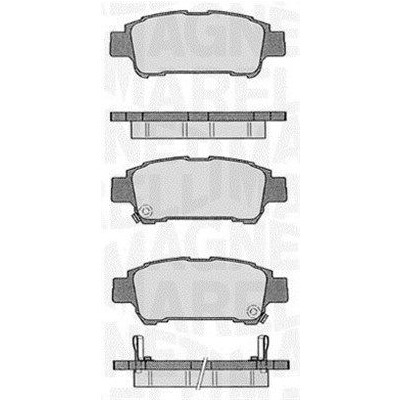 Kit pastiglie freno, Freno a disco MAGNETI MARELLI 363916060598