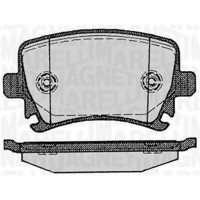 Kit pastiglie freno, Freno a disco MAGNETI MARELLI 363916060601