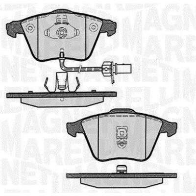 Kit pastiglie freno, Freno a disco MAGNETI MARELLI 363916060607