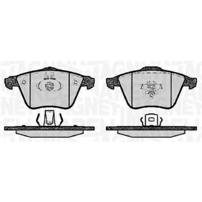 Kit pastiglie freno, Freno a disco MAGNETI MARELLI 363916060608