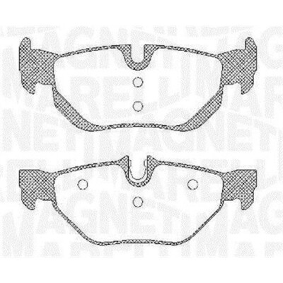 Kit pastiglie freno, Freno a disco MAGNETI MARELLI 363916060624