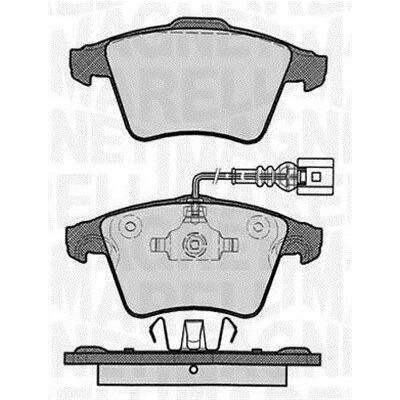 Kit pastiglie freno, Freno a disco MAGNETI MARELLI 363916060625