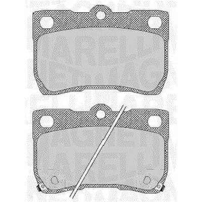 Kit pastiglie freno, Freno a disco MAGNETI MARELLI 363916060638