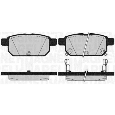 Kit pastiglie freno, Freno a disco MAGNETI MARELLI 363916060646