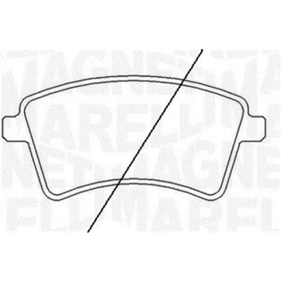 Kit pastiglie freno, Freno a disco MAGNETI MARELLI 363916060662