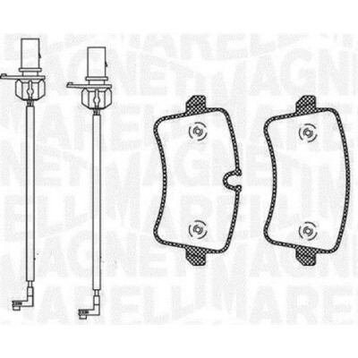 Kit pastiglie freno, Freno a disco MAGNETI MARELLI 363916060675