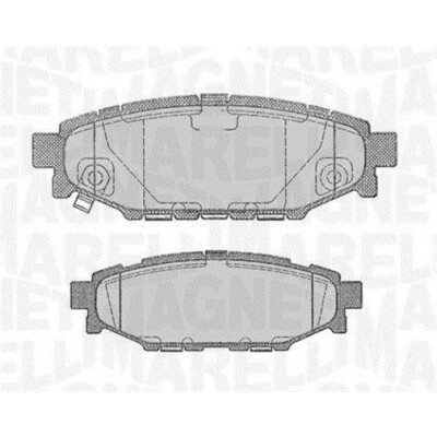 Kit pastiglie freno, Freno a disco MAGNETI MARELLI 363916060700