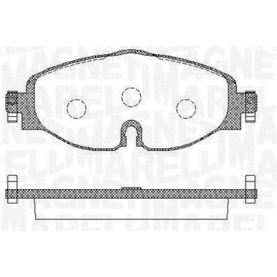 Kit pastiglie freno, Freno a disco MAGNETI MARELLI 363916060716