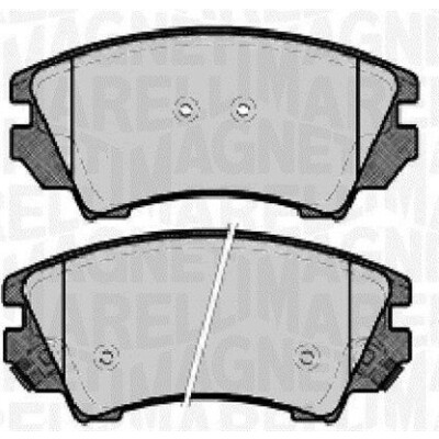 Kit pastiglie freno, Freno a disco MAGNETI MARELLI 363916060724