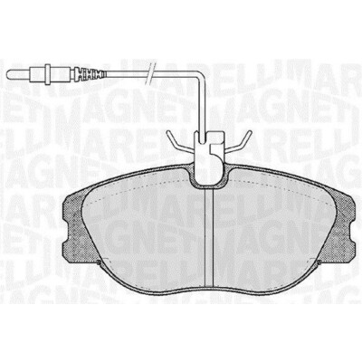 Kit pastiglie freno, Freno a disco MAGNETI MARELLI 363916060787