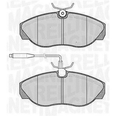 Kit pastiglie freno, Freno a disco MAGNETI MARELLI 363916060789